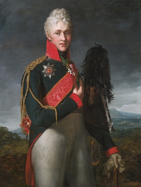 Portrait of Arkadi Alexandrovich Suvorov (1784-1811), Count Rymniksky, 1805. Artist: Mosnier, Jean Laurent (1743/44-1808)