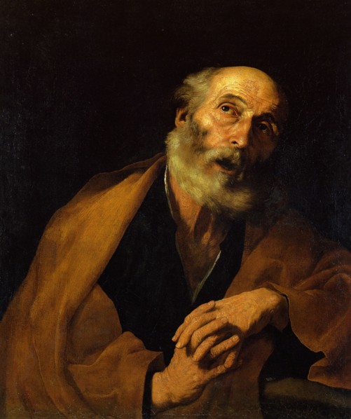 Repentance of Saint Peter, 1630. Artist: Ribera, José, de (1591-1652)