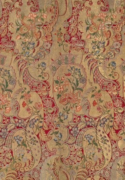 Fragment of Silk Cloth, Early 17th cen. Artist: West European Applied Art