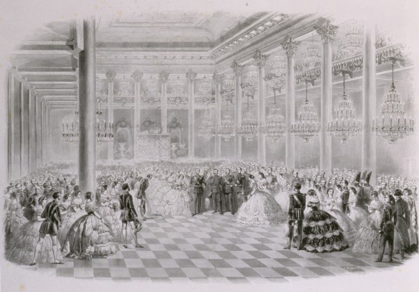 Ball in the Hall of the Russian Assembly of Nobility on the occasion of the coronation of Emperor Al Artist: Zichy, Mihály (1827-1906)