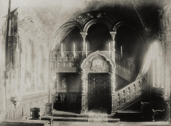 House Chapel at the Stroganov palace in Saint Petersburg, after 1879. Artist: Bianchi, Giovanni (1812-1893)