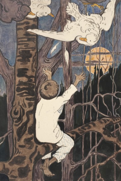 Illustration to the The Tale Synko-Philipko, 1890s. Artist: Polenova, Elena Dmitryevna (1850-1898)