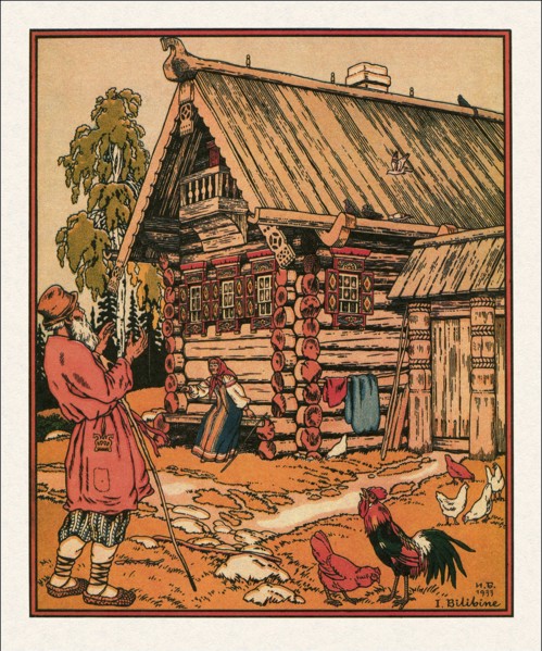 Illustration to the The Tale of the Fisherman and the Fish, 1933. Artist: Bilibin, Ivan Yakovlevich (1876-1942)