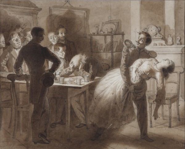 Illustration to the poem The Tambov Treasurer's Wife by M. Lermontov, 1862. Artist: Flavitski, Konstantin Dmitrievich (1830-1866)