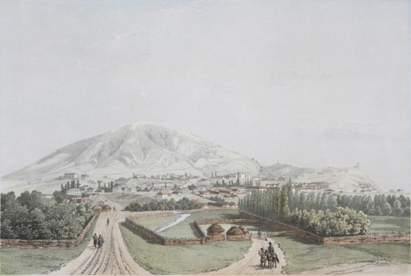 View of Pyatigorsk, Mid of the 19th century. Artist: Anonymous