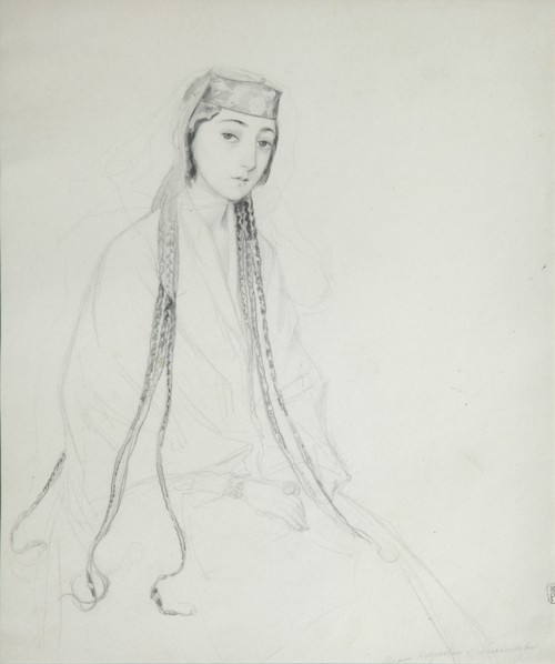Portrait of Princess Maria (Maiko) Orbeliani (1818-1849), 1840-1842. Artist: Gagarin, Grigori Grigorievich (1810-1893)