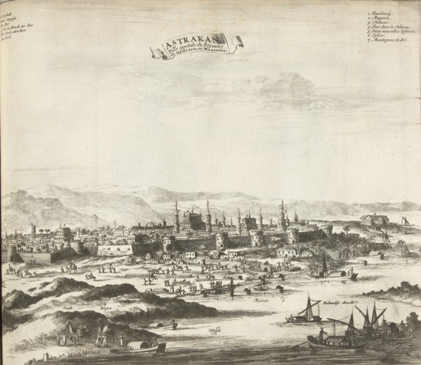 Astrakhan, 1726. Artist: Aa, Pieter van der (1659-1733)
