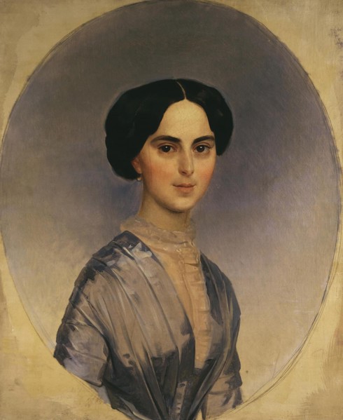 Portrait of Sophia Andreyevna Bobrinskaya, née Shuvalova, 1846. Artist: Briullov, Karl Pavlovich (1799-1852)