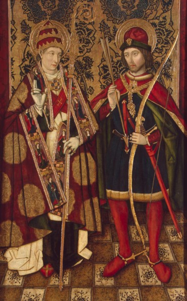 Saints Fabian and Sebastian, 1475-1499. Artist: Anonymous