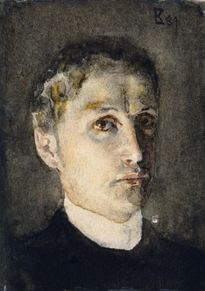 Self-Portrait, 1889. Artist: Vrubel, Mikhail Alexandrovich (1856-1910)
