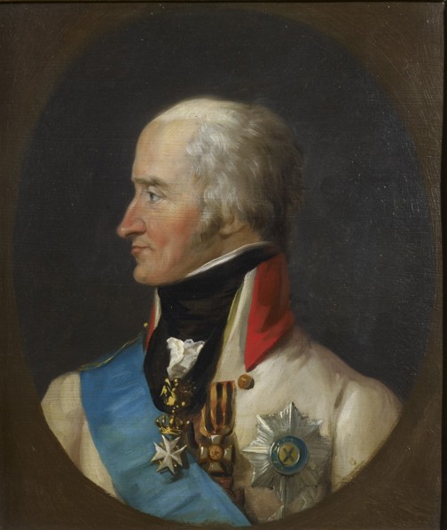 Portrait of Count Levin (Leonty) August Theophil von Bennigsen (1745-1826), c. 1810. Artist: Stroely (Stroehling), Peter Eduard (1768-1826)