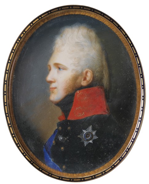 Portrait of Emperor Alexander I (1777-1825), 1805. Artist: Bossi, Johann Dominik (Domenico) (1767?1853)
