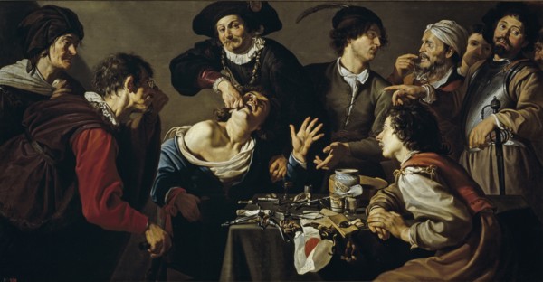 The quacksalver, 1620-1625. Artist: Rombouts, Theodor (1597-1637)