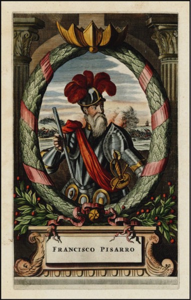 Francisco Pizarro, 1671. Artist: Ogilby, John (1600-1676)