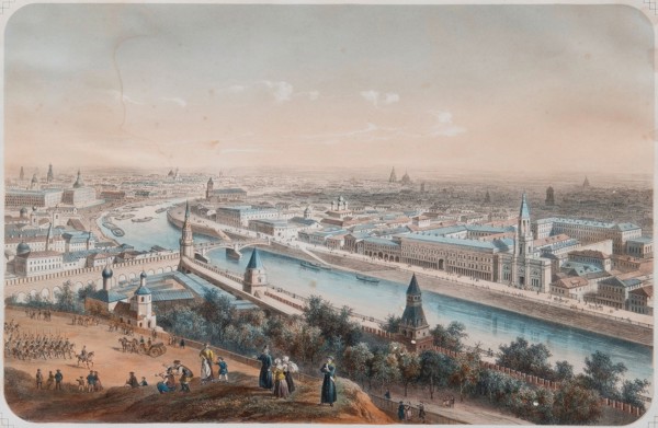 Panoramic view of Moscow, 1820s. Artist: Deroy, Isidore Laurent (1793-1886)