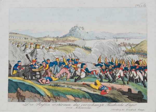 Taking of the Shumen Fortress in 1828, c. 1830. Artist: Campe, August Friedrich Andreas (1777-1846)