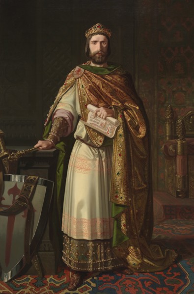 King Ferdinand II of León, 1850. Artist: Lozano, Isidoro (active 1850s)