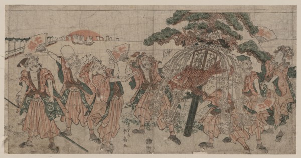 Seven Lucky Gods, 1810s. Artist: Shunsen (Shunko II), Katsukawa (1762-1830)