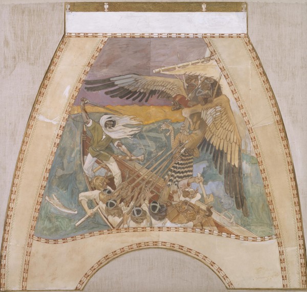 The Defense of the Sampo, c. 1900. Artist: Gallen-Kallela, Akseli (1865-1931)