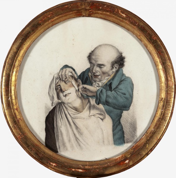 Skilful barber, 1823. Artist: Boilly, Louis-Léopold (1761-1845)