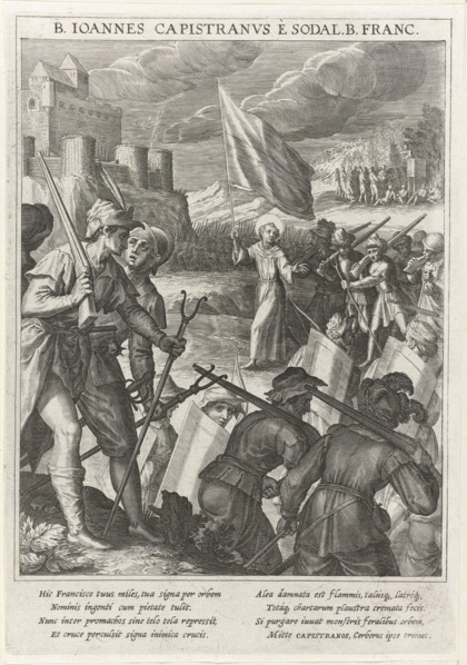 Saint John of Capistrano leads the Christian forces in the siege of Belgrade, 1615. Artist: Kager, Johann Matthias (1575-1634)
