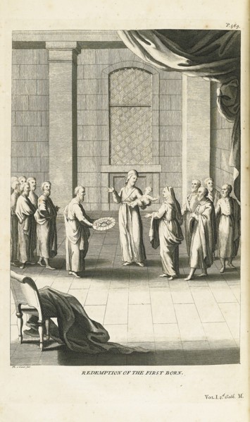 Redemption of the Firstborn Son, 1735-1739. Artist: Picart, Bernard (1673?1733)