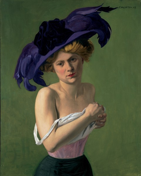 Le chapeau violet, 1907. Artist: Vallotton, Felix Edouard (1865-1925)