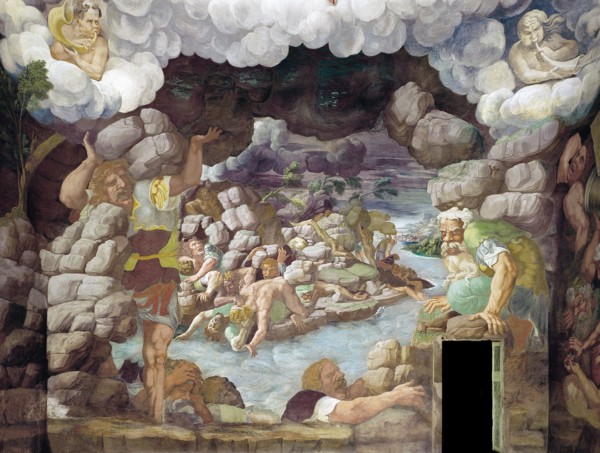 The Fall of the Giants (Sala dei Giganti), 1536. Artist: Romano, Giulio (1499-1546)