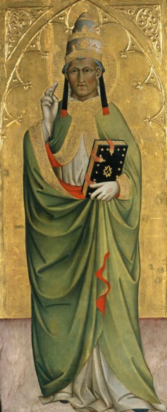 Saint Pope, ca 1400. Artist: Cennini, Cennino d'Andrea (c. 1360-c. 1440)
