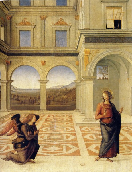 The Annunciation, ca 1498. Artist: Perugino (ca. 1450-1523)