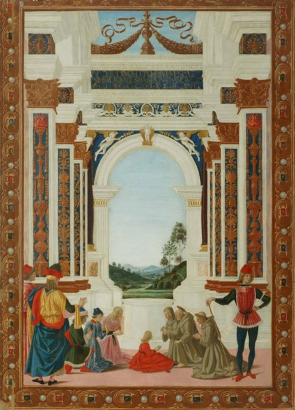 The Healing Wonder of Saint Bernard, c. 1473. Artist: Perugino (ca. 1450-1523)