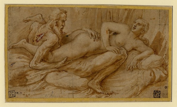 Erotic Scene, after 1524. Artist: Romano, Giulio (1499-1546)
