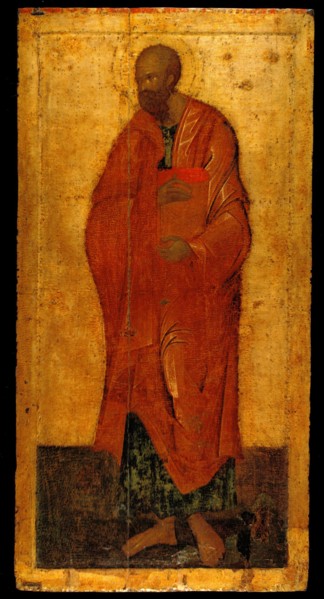 The Apostle Paul. Icon from the Deesis Iconostasis, Last quarter of the 14th century. Artist: Theophanes the Greek (ca. 1340-ca. 1410)