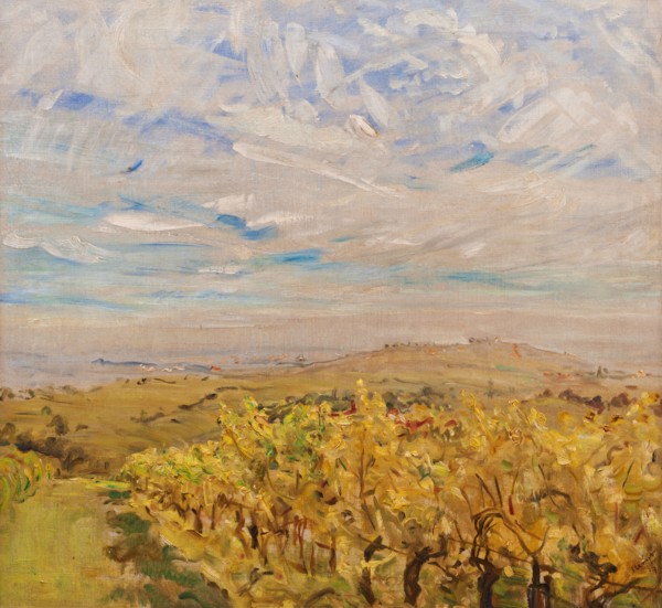 Early Autumn in the Palatinate. Vineyards near Neukastel, 1927. Artist: Slevogt, Max (1868-1932)