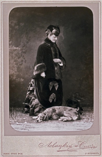 Princess Ekaterina Mikhailovna Dolgorukova (1847-1922), 1870s. Artist: Levitsky, Sergei Lvovich (1819-1898)