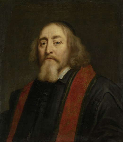 Portrait of Jan Amos Comenius (1592-1670), Betveen 1650 and 1670. Artist: Ovens, Jürgen (1623-1678)