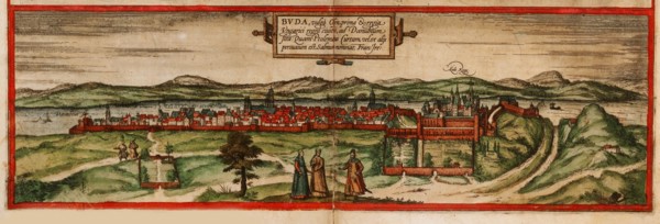 Buda, vulgo Ofen (From: Civitates orbis terrarium), 1572. Artist: Braun, Georg (1541-1622)