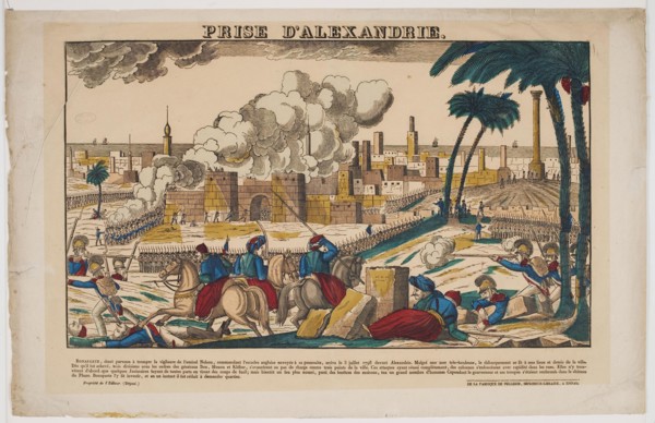 Capture of Alexandria by Napoleon on July 3, 1798, 1799. Artist: Imagerie d'Épinal, Vosges