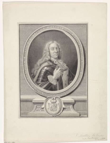 Dimitrie Cantemir (1673-1723), 1735. Artist: La Cave, François Morellon de (active 18th century)