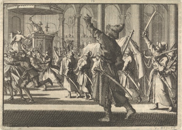 The Poles in the Riddarholm Church in Stockholm, 1698. Artist: Aa, Pieter van der (1659-1733)