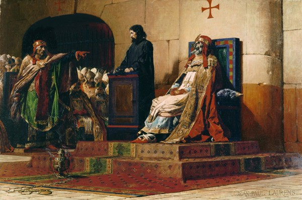 Pope Formosus and Stephen VII, 1870. Artist: Laurens, Jean-Paul (1838-1921)