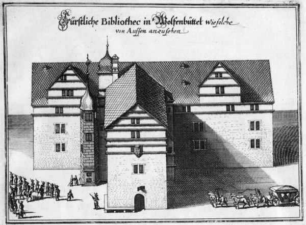 Herzog August Library in Wolfenbüttel, Between 1655 and 1660. Artist: Merian, Matthäus, the Elder (1593-1650)
