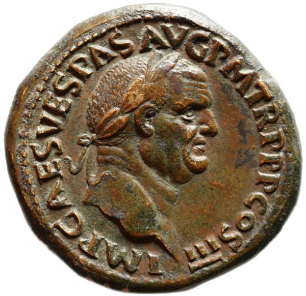 Sestertius of Vespasian, 71 AC. Artist: Numismatic, Ancient Coins