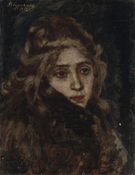 Princess Maria Alexandrovna Menshikova. Study for Menshikov in Berezov, 1882. Artist: Surikov, Vasili Ivanovich (1848-1916)