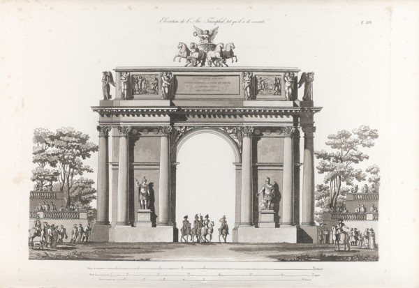 Triumphal Arch. From: Recueil des façades des principaux monuments construits à St.-Pétersbourg, 180 Artist: Thomas de Thomon, Jean François (1754-1813)