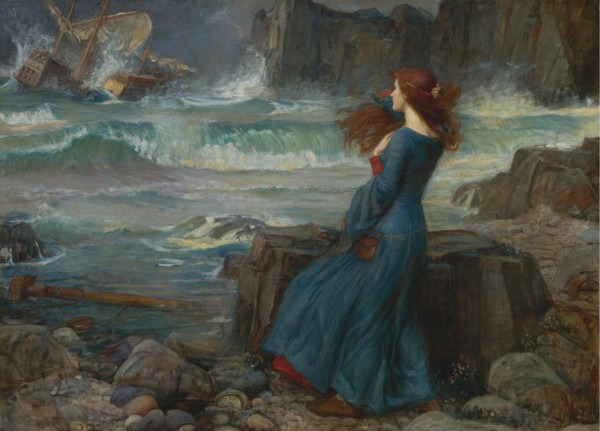 Miranda. The Tempest, 1916. Artist: Waterhouse, John William (1849-1917)