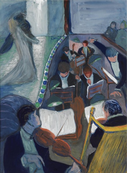 In the theatre I, 1906-1907. Artist: Verefkin, Marianne, von (1860-1938)