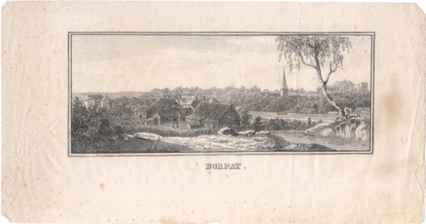 View of Tartu, 1800. Artist: Anonymous