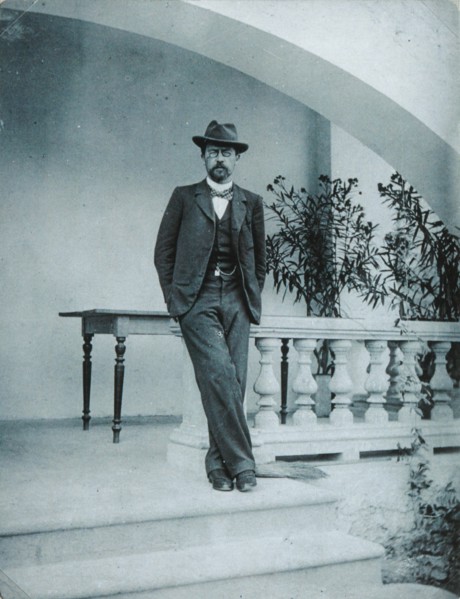 Anton Chekhov in Yalta, 1899-1900. Artist: Anonymous