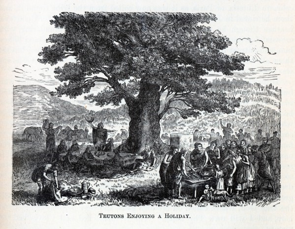Teutons Enjoying A Holiday, 1882. Artist: Anonymous